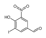 4-Hydroxy-3-iodo-5-nitrobenzaldehyde Structure