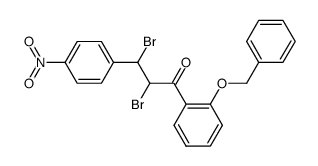 2'-benzyloxy-4-nitrochalcone dibromide Structure
