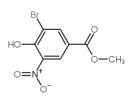 methyl 3-bromo-4-hydroxy-5-nitrobenzoate Structure