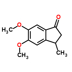 5,6-Dimethoxy-3-methyl-1-indanone Structure