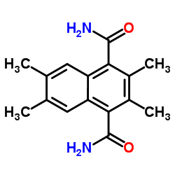 2,3,6,7-四甲基萘-1,4-二羧酸二胺结构式