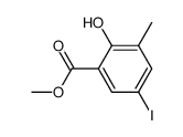 methyl 2-hydroxy-5-iodo-3-methylbenzoate结构式