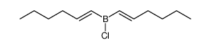 di[(E)-1-hexenyl]chloroborane Structure