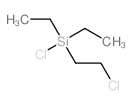 chloro-(2-chloroethyl)-diethyl-silane Structure
