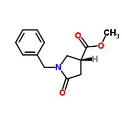 (R)-Methyl 1-benzyl-5-oxopyrrolidine-3-carboxylate Structure