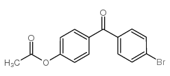 [4-(4-bromobenzoyl)phenyl] acetate结构式