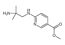 6-[(2-氨基-2-甲基丙基)氨基]-3-吡啶羧酸甲酯结构式