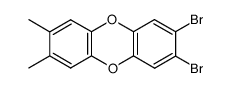 2,3-Dibromo-7,8-dimethyldibenzo[b,e][1,4]dioxin结构式