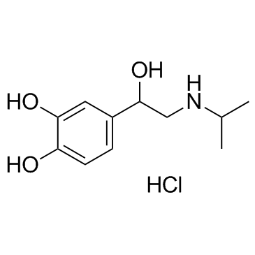 盐酸异丙肾上腺素结构式