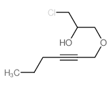 2-Propanol,1-chloro-3-(2-hexyn-1-yloxy)-结构式