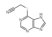 ACETONITRILE, (PURIN-6-YLTHIO)- Structure