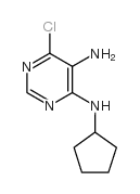 6-chloro-N-cyclopentyl-pyrimidine-4,5-diamine结构式