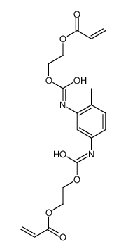 2-Propenoic acid, (4-methyl-1,3-phenylene)bis(iminocarbonyloxy-2,1-ethanediyl) ester structure