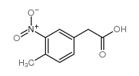3-硝基-4-甲基苯乙酸结构式