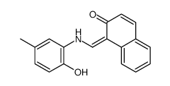 1-[(2-hydroxy-5-methylanilino)methylidene]naphthalen-2-one结构式