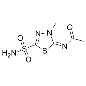 醋甲唑胺结构式