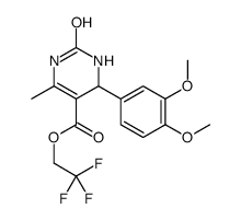 2,2,2-trifluoroethyl 4-(3,4-dimethoxyphenyl)-6-methyl-2-oxo-3,4-dihydro-1H-pyrimidine-5-carboxylate Structure