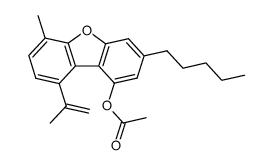 6-methyl-3-pentyl-9-(prop-1-en-2-yl)dibenzo[b,d]furan-1-yl acetate Structure