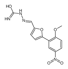 [(E)-[5-(2-methoxy-5-nitrophenyl)furan-2-yl]methylideneamino]urea Structure