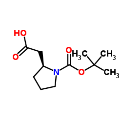 Boc-L-beta-高脯氨酸结构式