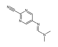 N'-(2-cyano-pyrimidin-5-yl)-N,N-dimethyl-formamidine结构式