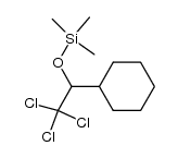 trimethyl(2,2,2-trichloro-1-cyclohexylethoxy)silane Structure