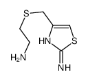 4-(2-aminoethylsulfanylmethyl)-1,3-thiazol-2-amine结构式