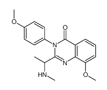 4(3H)-Quinazolinone,8-methoxy-3-(4-methoxyphenyl)-2-[1-(methylamino)ethyl]-结构式