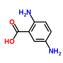 2,5-二氨基苯甲酸结构式