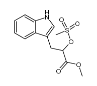 3-indol-3-yl-2-methanesulfonyloxy-propionic acid methyl ester结构式