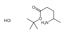 tert-butyl 4-aminopentanoate,hydrochloride Structure