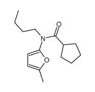 N-butyl-N-(5-methylfuran-2-yl)cyclopentanecarboxamide Structure