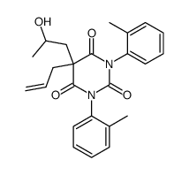 5-allyl-5-(2-hydroxy-propyl)-1,3-di-o-tolyl-pyrimidine-2,4,6-trione Structure