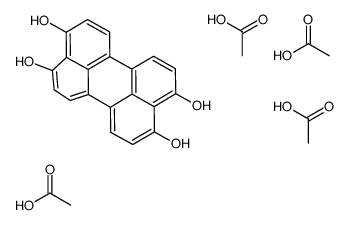 acetic acid,perylene-3,4,9,10-tetrol Structure