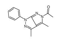 1-(3,4-dimethyl-1-phenylpyrazolo[3,4-c]pyrazol-5-yl)ethanone Structure
