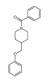 N-benzoyl-4-phenoxymethylpiperidine结构式