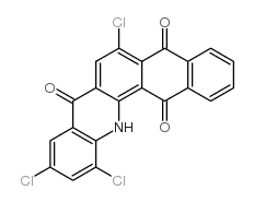 Naphth[2,3-c]acridine-5,8,14(13H)-trione,6,10,12-trichloro- Structure