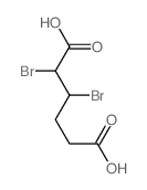Hexanedioic acid,2,3-dibromo- Structure