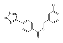 (3-chlorophenyl)methyl 4-(2H-tetrazol-5-yl)benzoate Structure