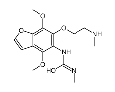 1-[4,7-dimethoxy-6-[2-(methylamino)ethoxy]-1-benzofuran-5-yl]-3-methylurea结构式