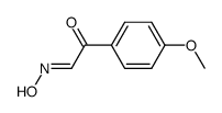 (E)-2-(4-methoxyphenyl)-2-oxoacetaldehyde oxime结构式