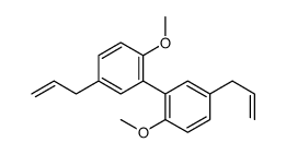 1-methoxy-2-(2-methoxy-5-prop-2-enylphenyl)-4-prop-2-enylbenzene结构式