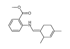 2-[[(2,4-二甲基-3-环己烯-1-基)亚甲基]氨基]苯甲酸甲酯结构式