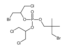 Phosphoric acid 2-bromo-1-(chloromethyl)ethyl=3-bromo-2,2-dimethylpropyl=2-chloro-1-(chloromethyl)ethyl ester Structure