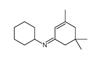 N-cyclohexyl-3,5,5-trimethylcyclohex-2-en-1-imine Structure