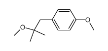 2-methoxy-1-(p-methoxyphenyl)-2-methylpropane Structure
