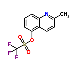 2-Methyl-5-quinolinyl trifluoromethanesulfonate结构式