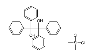 dichloro(dimethyl)silane,1,1,2,2-tetraphenylethane-1,2-diol Structure
