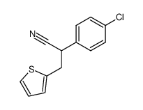 2-(4-chlorophenyl)-3-(2-thienyl)propionitrile结构式