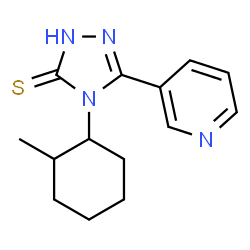 3H-1,2,4-Triazole-3-thione, 2,4-dihydro-4-(2-methylcyclohexyl)-5-(3-pyridinyl)- Structure